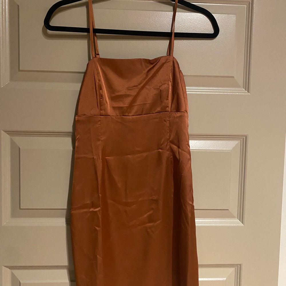 Burnt orange dress